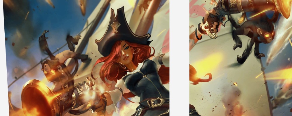 La heroína de LoR: Miss Fortune.